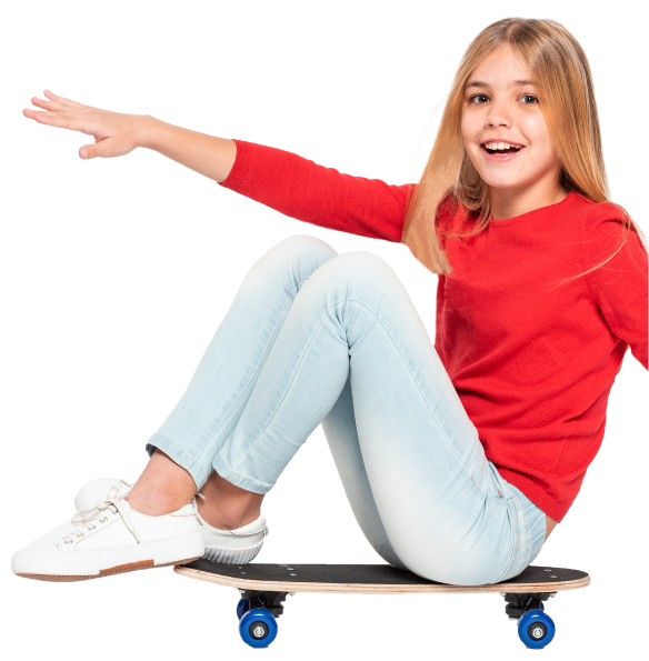 girl on a skateboard